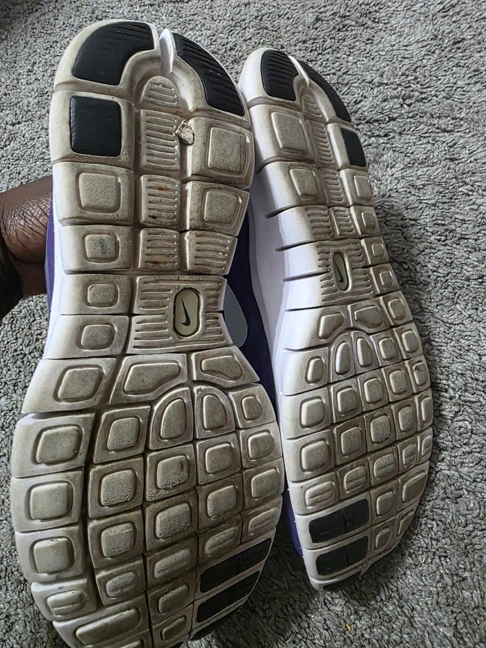 Nike Purple and White Lightweight Running Sneakers